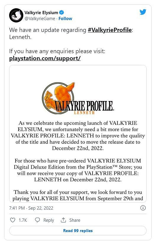 《北歐女神：蕾娜斯》PS4/5移植版推遲至12月推出