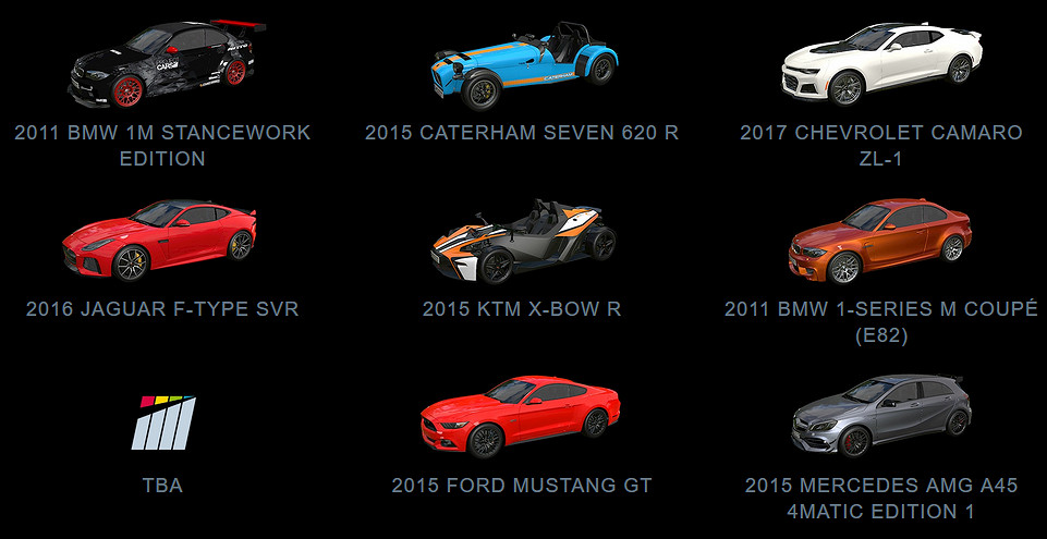 《賽車計劃2》全180輛車型圖鑒匯總