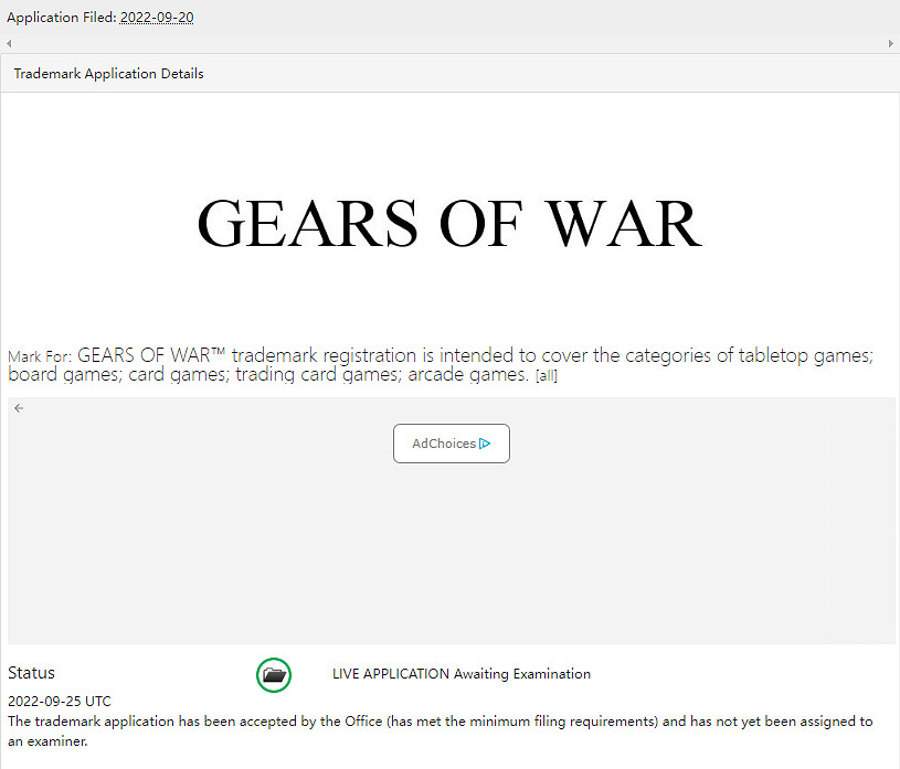 新作要來了?微軟申請新的《戰爭機器》商標 新作要來了?微軟申請新的《戰爭機器》商標