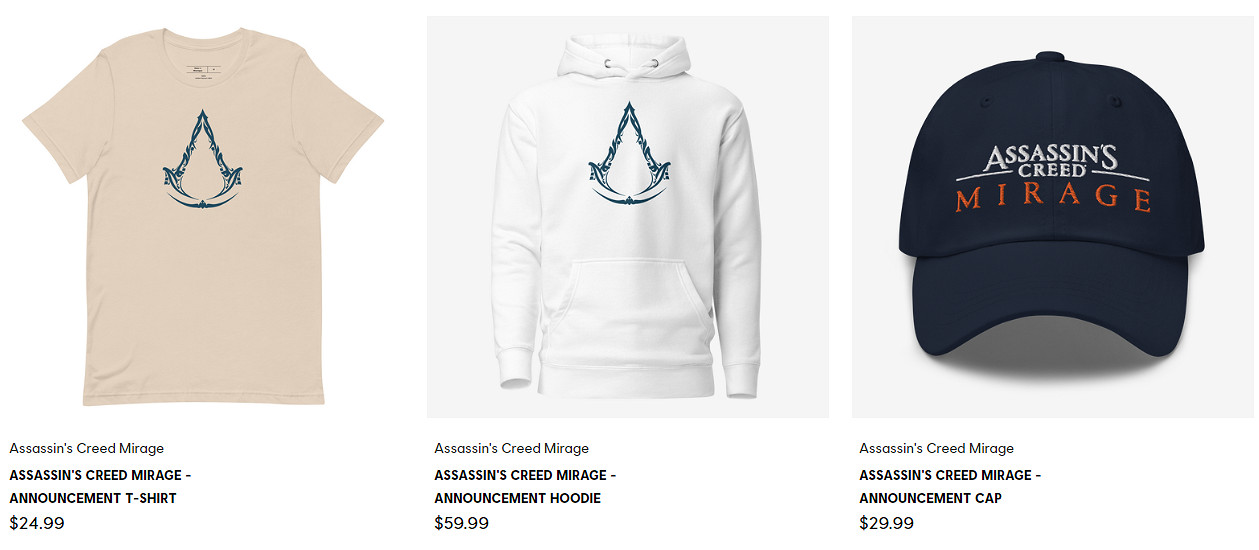 《刺客教條:幻景》服飾周邊上架育碧商城 售價太昂貴! 《刺客教條:幻景》服飾周邊上架育碧商城 售價太昂貴!