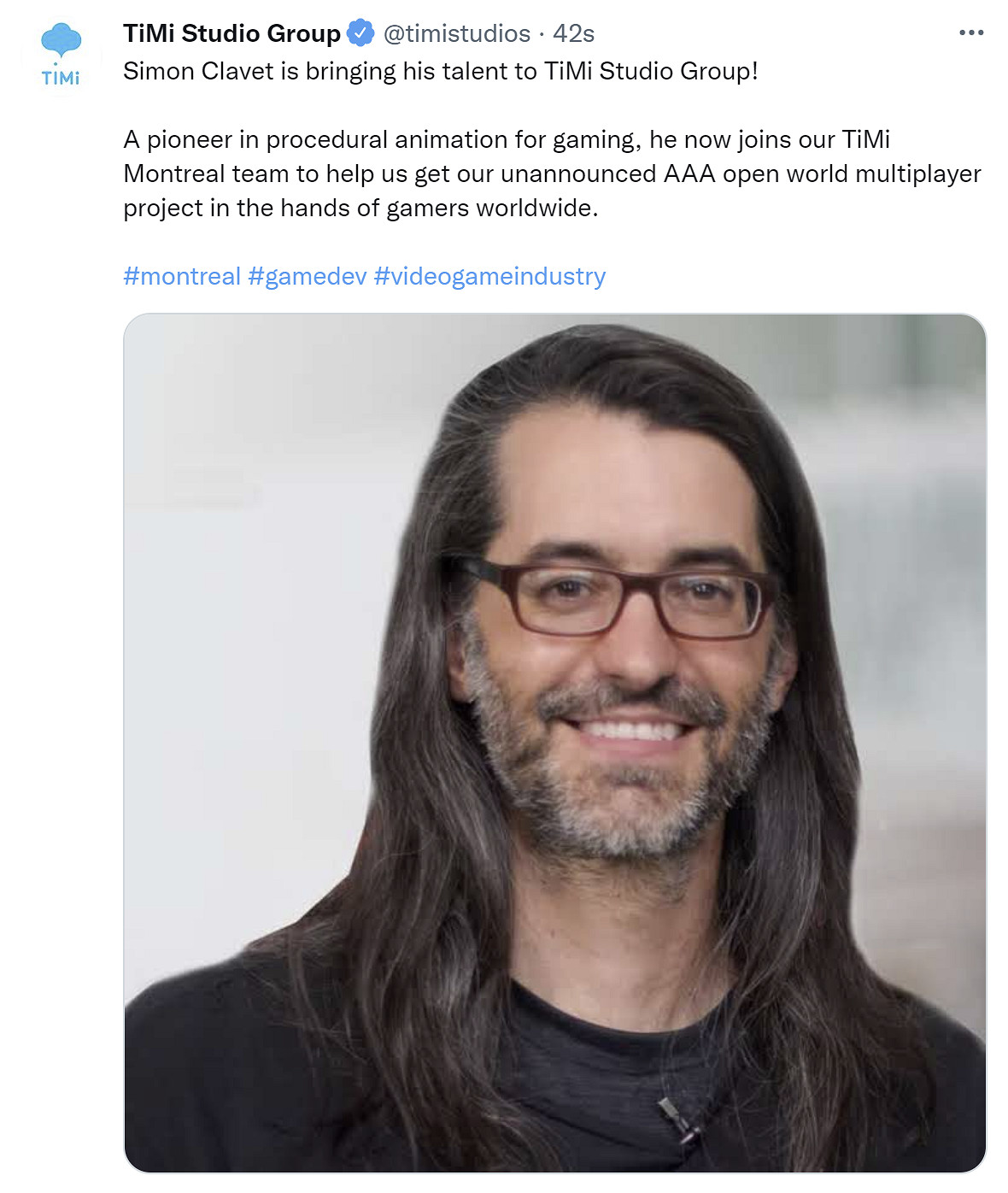 “Motion Matching之父”Simon Clavet宣布加入天美蒙特利爾,參與研發遊戲 “Motion Matching之父”Simon Clavet宣布加入天美蒙特利爾,參與研發遊戲