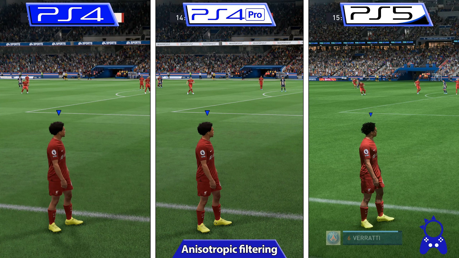 《FIFA 23》PS版本畫面對比 PS5各方面表現力最棒! 《FIFA 23》PS版本畫面對比 PS5各方面表現力最棒!