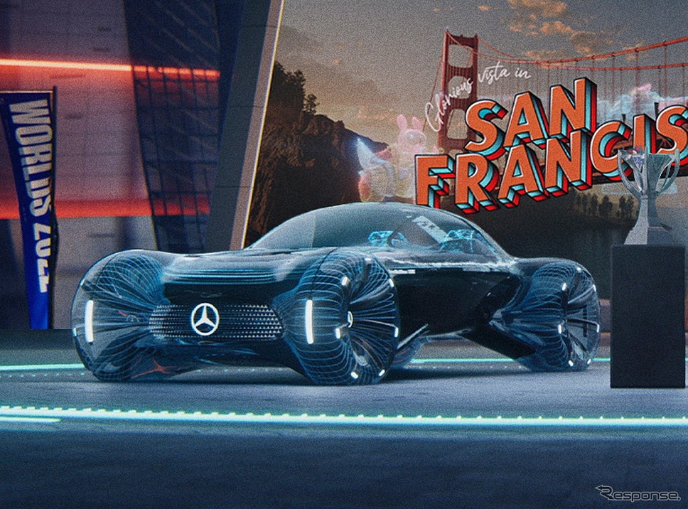 紀念LOL2022大會開幕 奔馳公開夢幻電競概念車