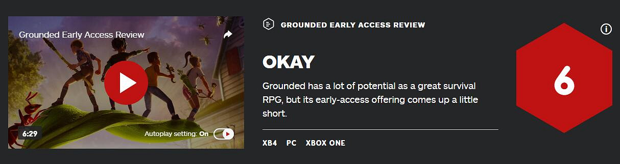 《微小世界生存戰》IGN評分高嗎 groundedIGN評分介紹 《微小世界生存戰》IGN評分高嗎 groundedIGN評分介紹