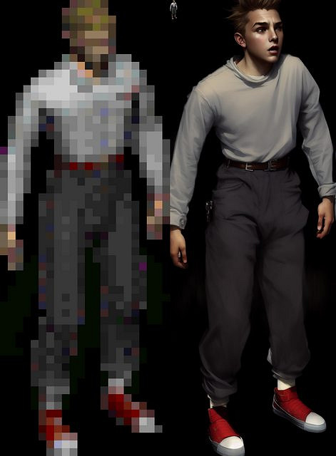 玩家用AI重繪《輻射1》NPC！女角色從馬賽克變D罩杯