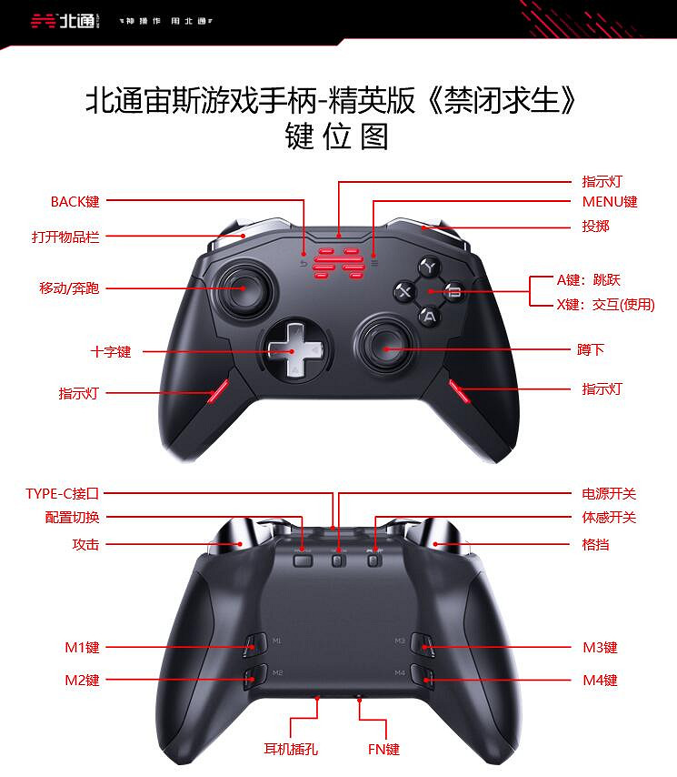 《微小世界生存戰》北通宙斯手把按鍵功能介紹 手把怎麽使用？