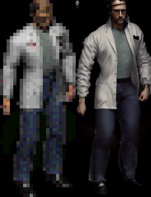 玩家用AI重繪《輻射1》NPC！女角色從馬賽克變D罩杯