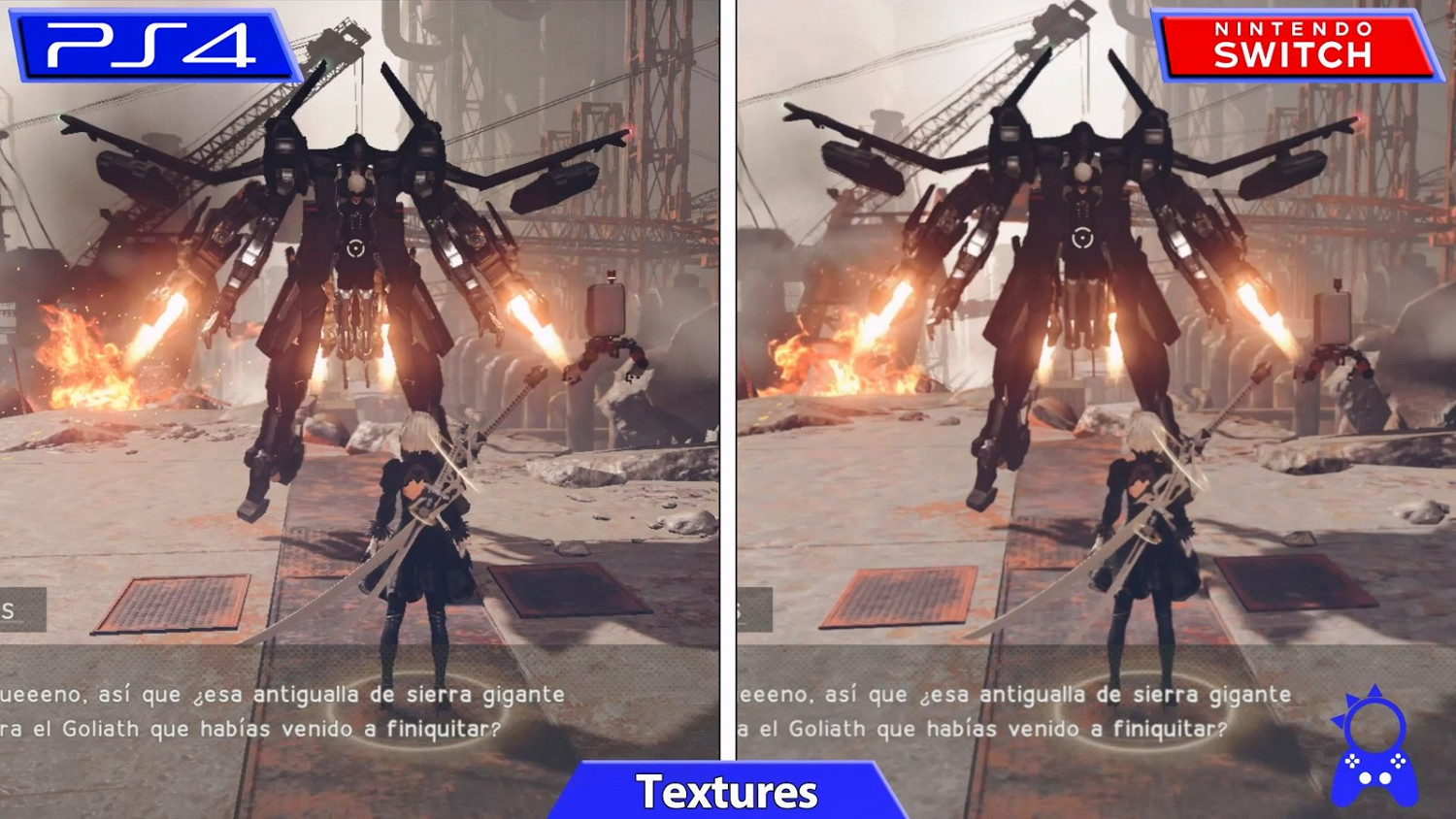 《尼爾:自動人形》PS4和Switch版影片對比 《尼爾:自動人形》PS4和Switch版影片對比