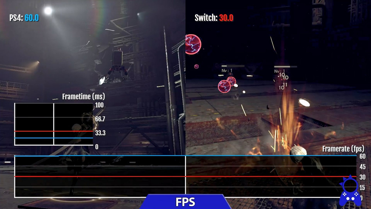 《尼爾:自動人形》PS4和Switch版影片對比 《尼爾:自動人形》PS4和Switch版影片對比