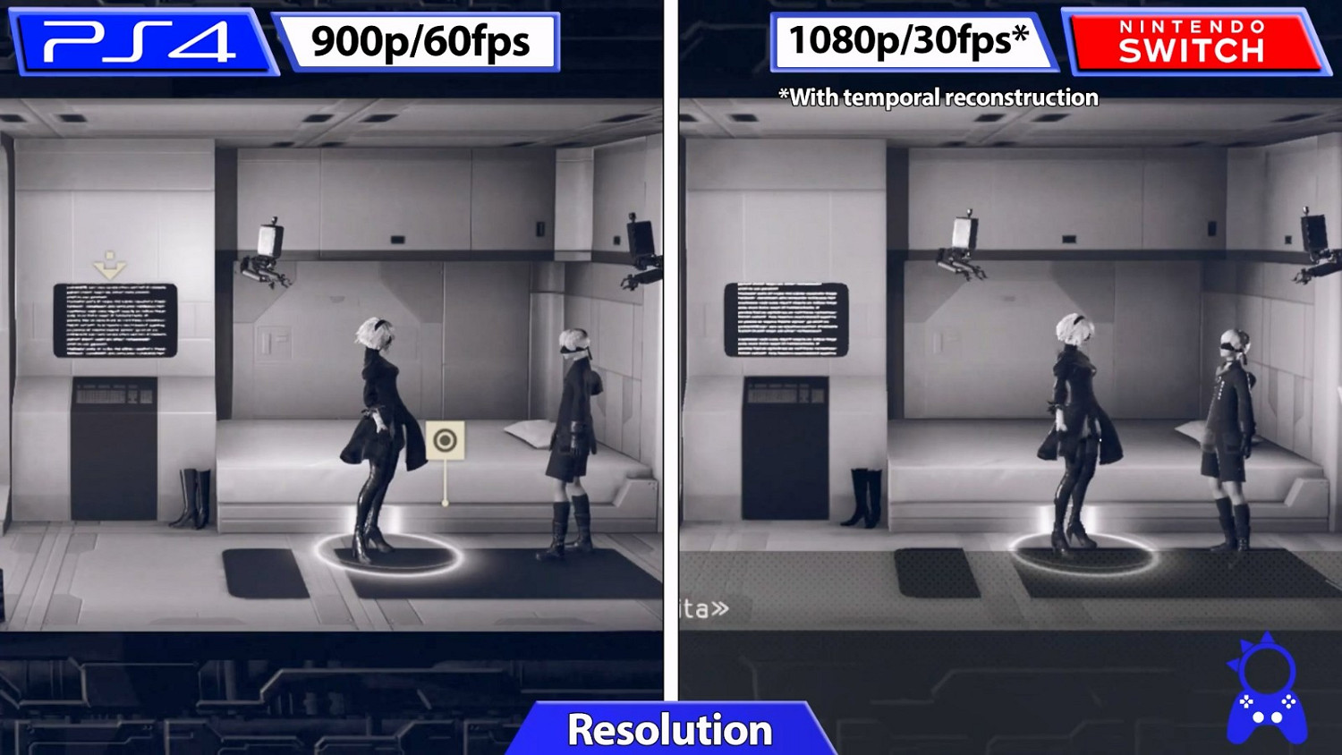 《尼爾:自動人形》PS4和Switch版影片對比 《尼爾:自動人形》PS4和Switch版影片對比