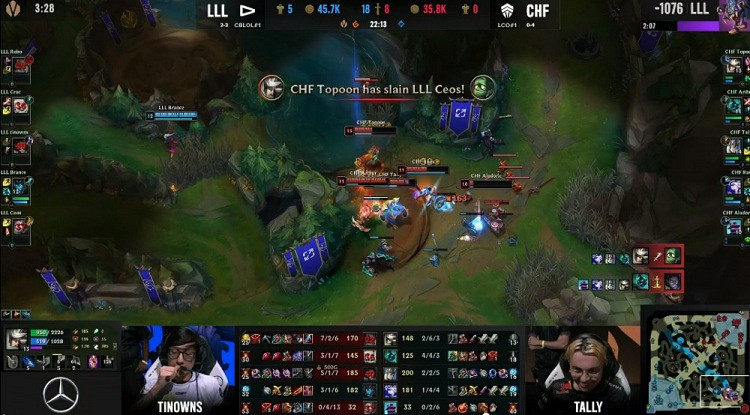 《英雄聯盟》S12入圍賽戰報：LLL順利拿下比賽戰勝CHF