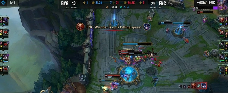 《英雄聯盟》S12入圍賽戰報：FNC力壓BYG輕鬆取勝