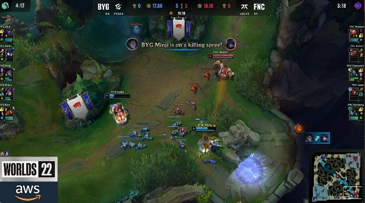 《英雄聯盟》S12入圍賽戰報：FNC力壓BYG輕鬆取勝