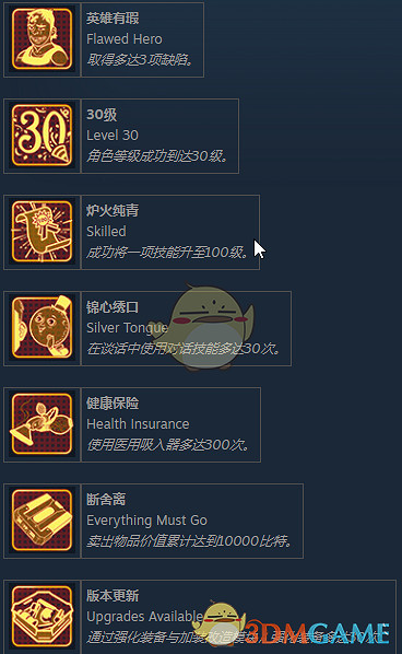 《外圍世界》全成就一覽