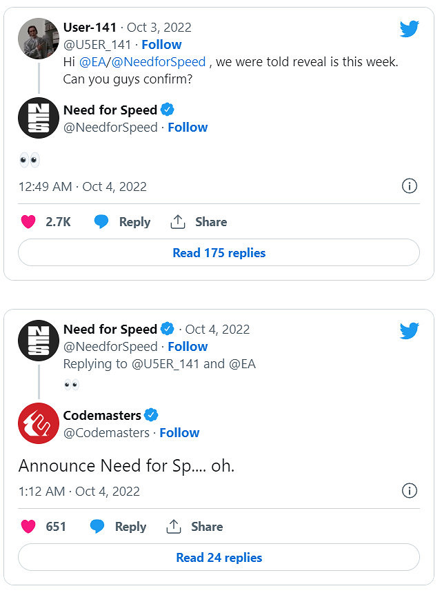 傳EA計劃本周公布《極速快感22》 傳EA計劃本周公布《極速快感22》