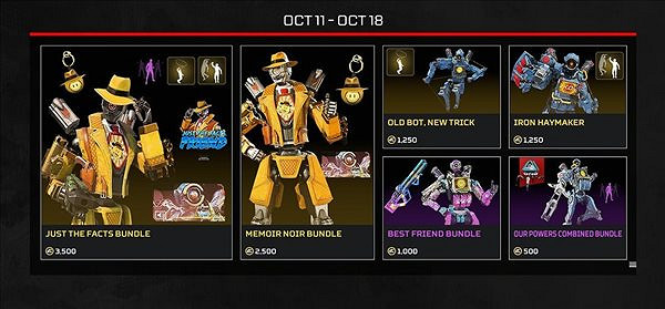 《Apex英雄》萬聖節特賣 限時模式“暗影大逃殺”開啟 《Apex英雄》萬聖節特賣 限時模式“暗影大逃殺”開啟
