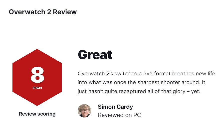 《鬥陣特攻：歸來》IGN 8分：隨時準備重新大放異彩