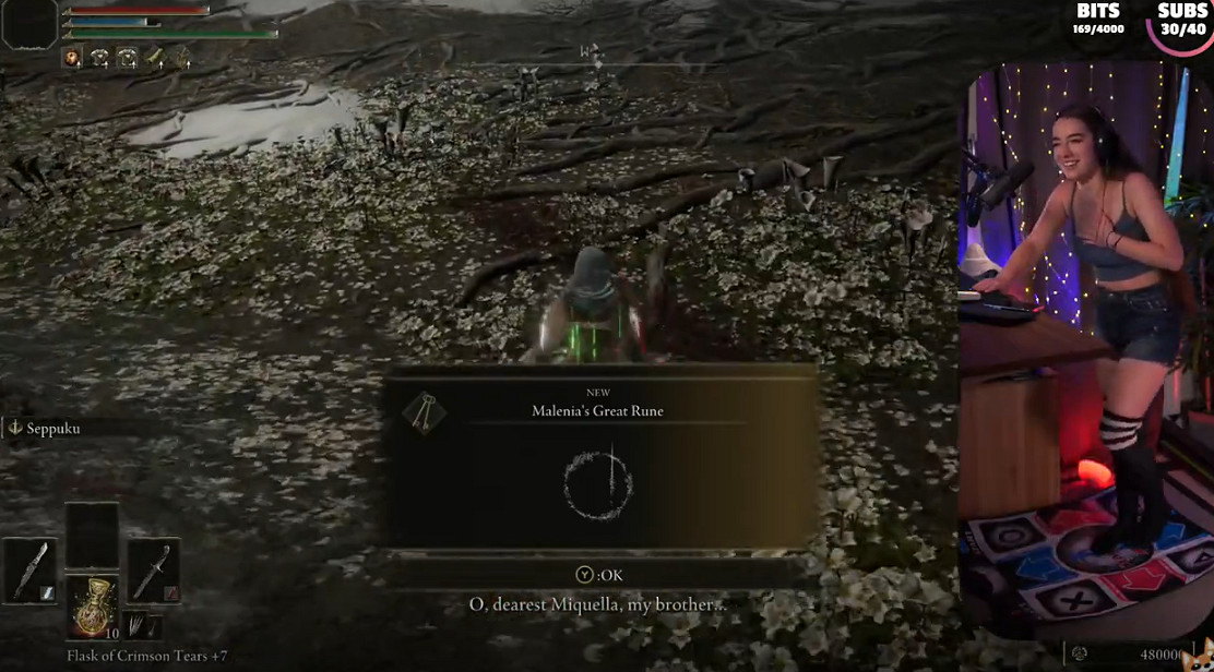 1級女舞神!女主播再用跳舞毯擊敗《艾爾登法環》女武神 1級女舞神!女主播再用跳舞毯擊敗《艾爾登法環》女武神