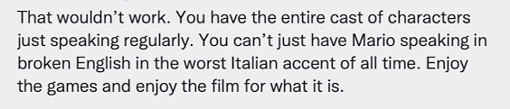 《馬裡奧》大電影“星爵”配音遭吐槽：沒有意大利口音