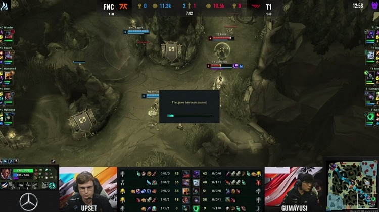 《英雄聯盟》S12小組賽戰報：驕兵必敗 FNC戰勝T1