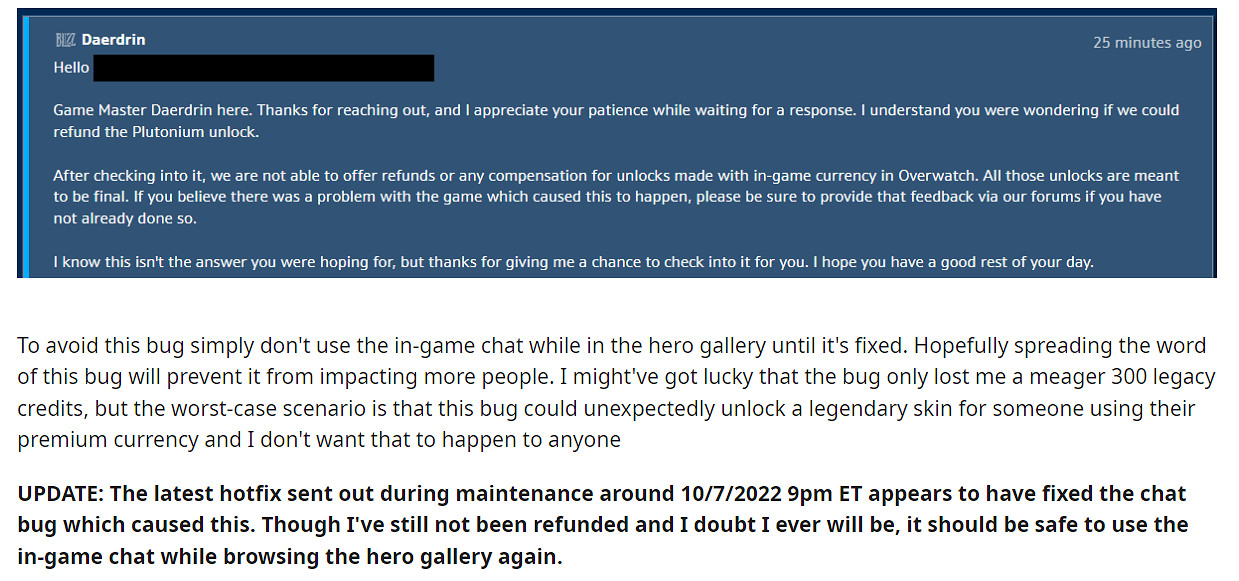 《鬥陣特攻 歸來》打字購買皮膚BUG已修復 但會不退款