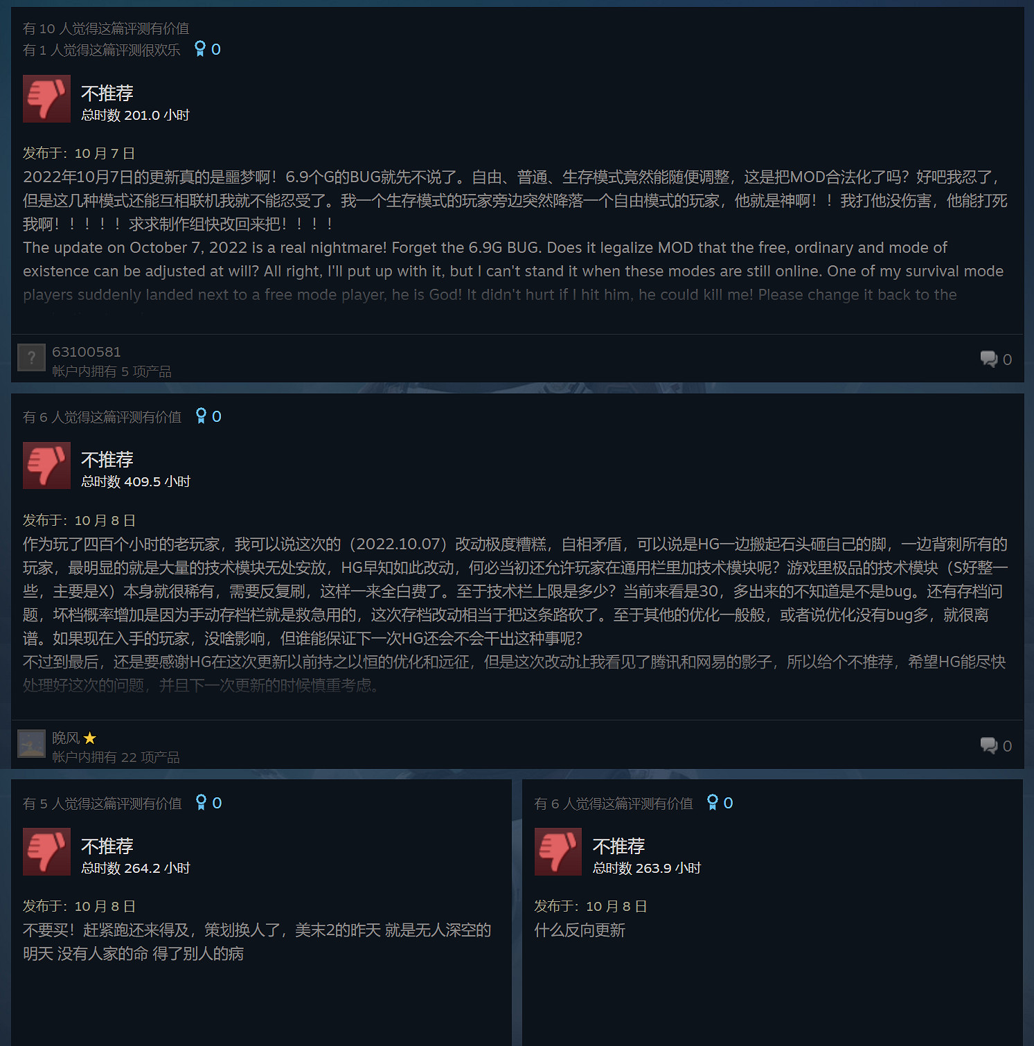 幾百小時白玩了？《無人深空》更新後Steam差評激增!