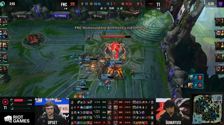 《英雄聯盟》S12小組賽戰報：驕兵必敗 FNC戰勝T1