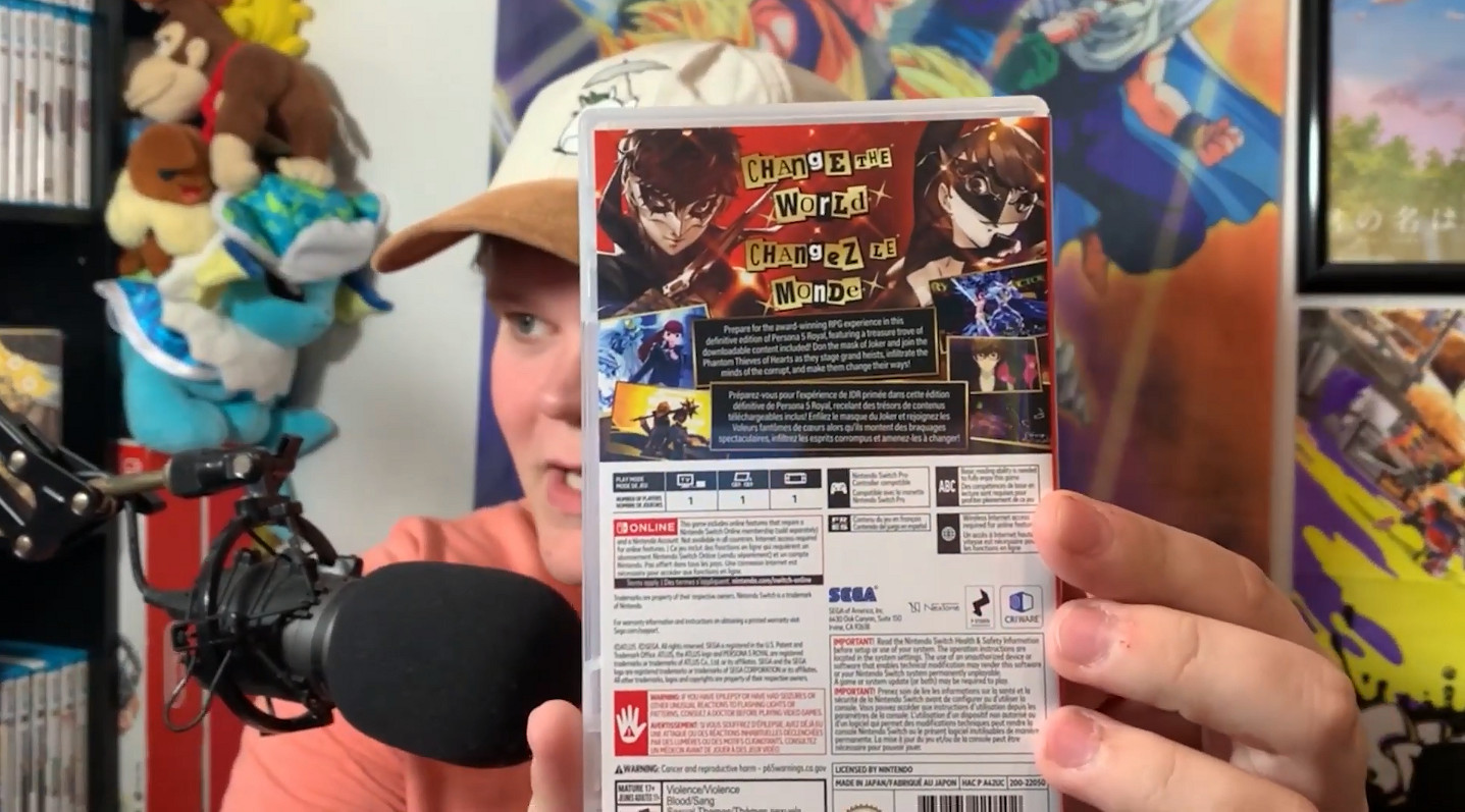 《女神異聞錄5R》NS卡帶已偷跑：畫面不糊幀數很穩！