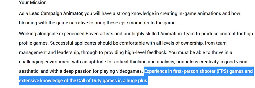 傳Raven正在製作下一款《決勝時刻》遊戲的戰役模式 傳Raven正在製作下一款《決勝時刻》遊戲的戰役模式