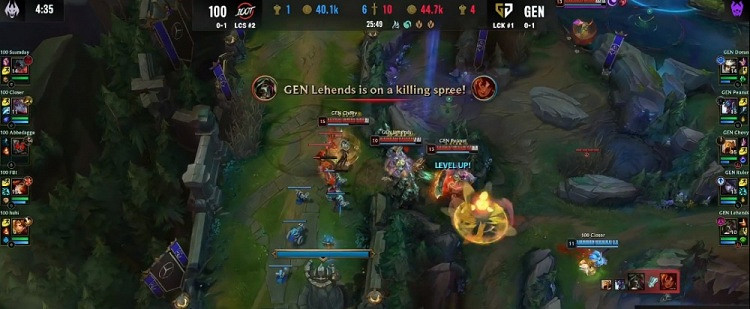 《英雄聯盟》S12小組賽戰報：GEN輕鬆戰勝100T