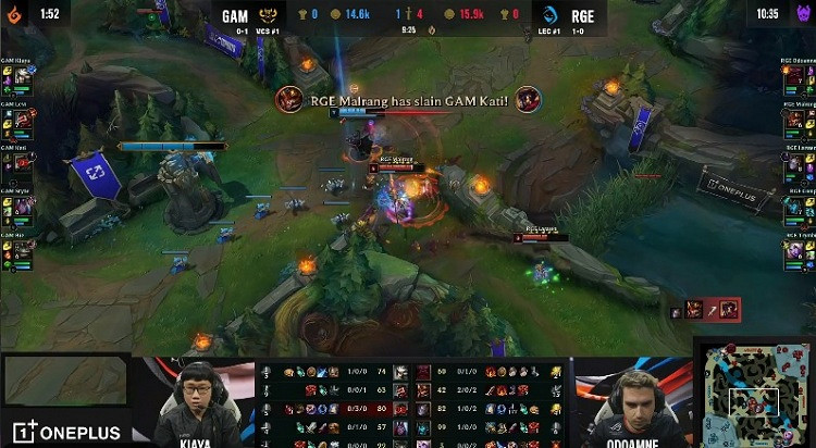 《英雄聯盟》S12小組賽戰報：三殺收尾 RGE戰勝GAM