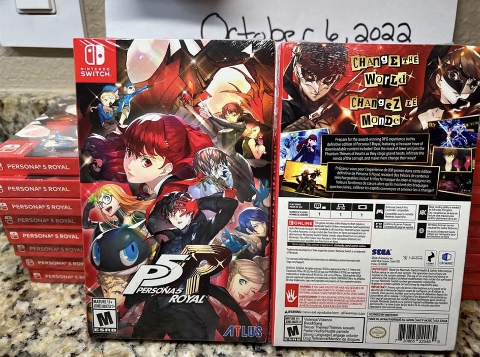 《女神異聞錄5R》Switch版偷跑後 部分Xbox光碟也提前發貨 《女神異聞錄5R》Switch版偷跑後 部分Xbox光碟也提前發貨