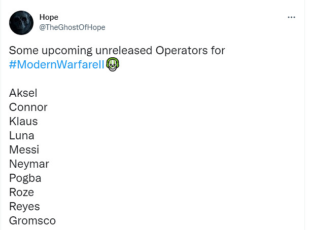 《COD19》將有足球相關活動?球員名單已泄露 有梅西 《COD19》將有足球相關活動?球員名單已泄露 有梅西