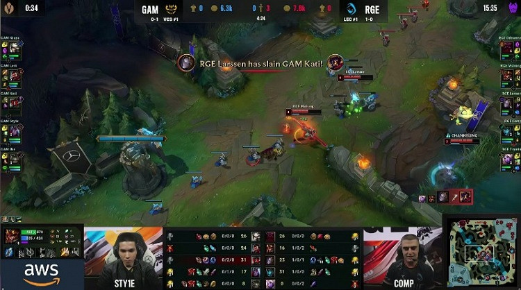 《英雄聯盟》S12小組賽戰報：三殺收尾 RGE戰勝GAM