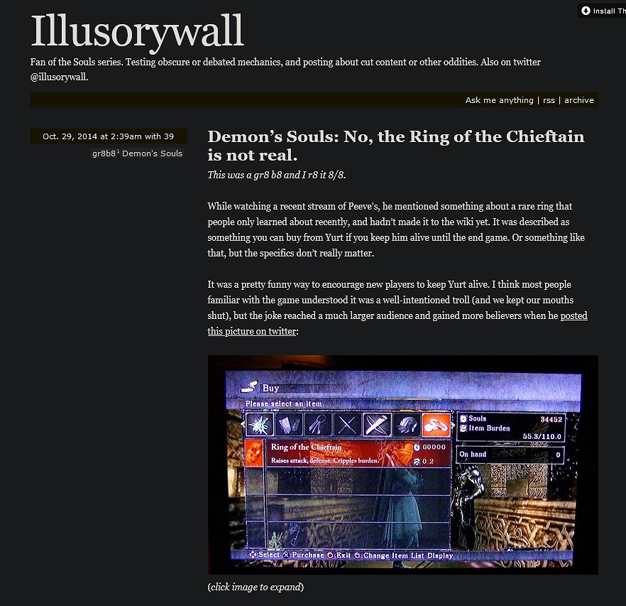 原作沒有！《惡魔靈魂：重製版》遊戲檔案藏粉絲虛構物品