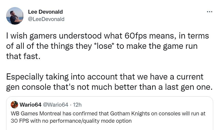 開發者回應《高譚騎士》鎖30幀：賣70美元算便宜了！