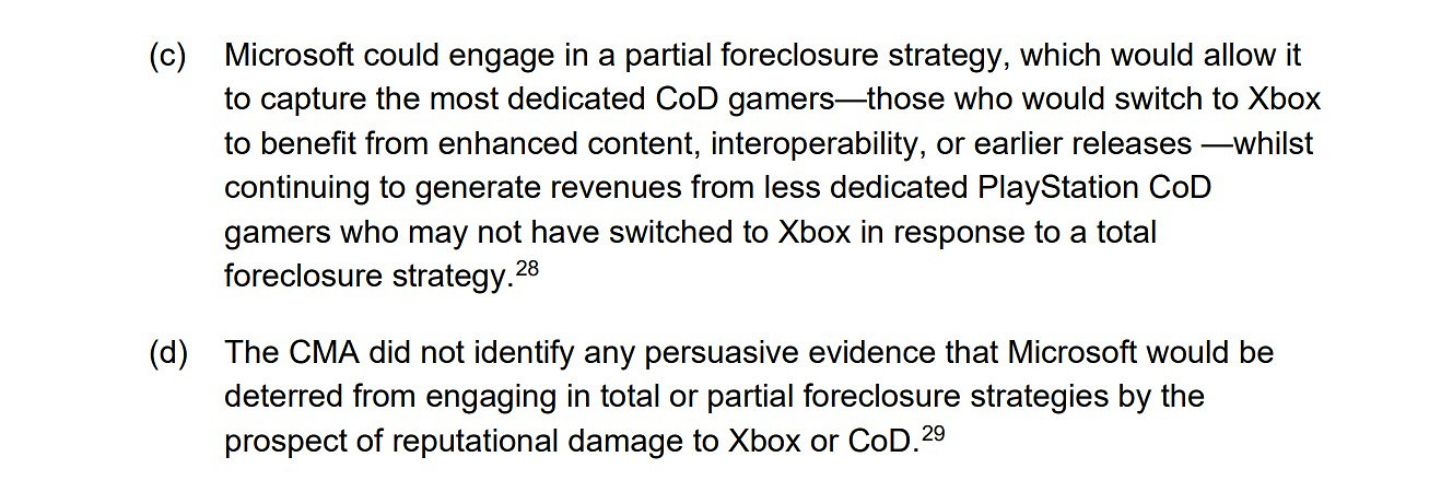 CMA:微軟想讓《決勝時刻》在Xbox獨占的動機非常強烈