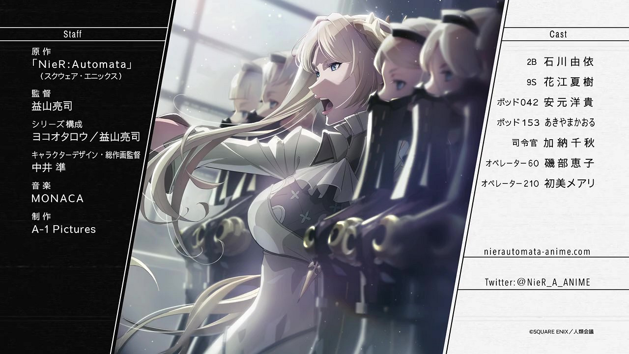 遊改動畫《尼爾:自動人形Ver1.1a》新預告 明年1月開播 遊改動畫《尼爾:自動人形Ver1.1a》新預告 明年1月開播