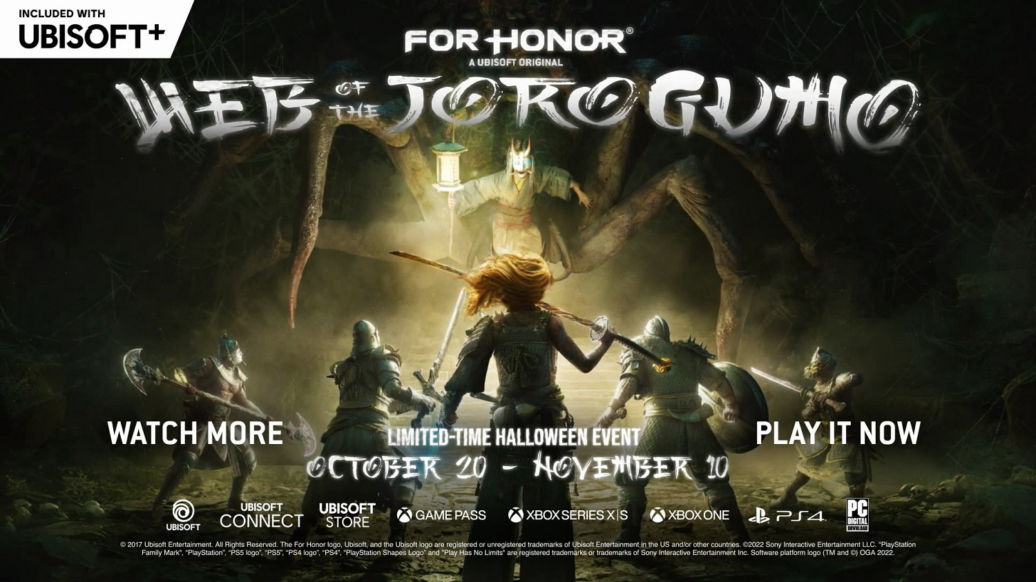 育碧《榮耀戰魂》萬聖節活動「女郎蜘蛛之網」預告片 育碧《榮耀戰魂》萬聖節活動「女郎蜘蛛之網」預告片