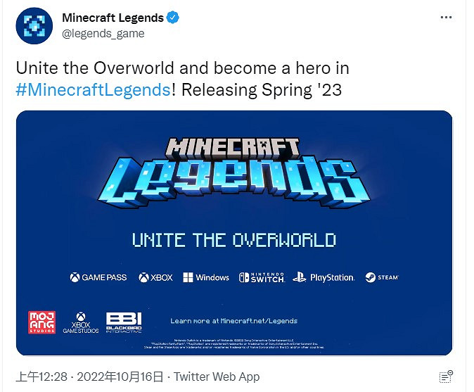 《當個創世神麥塊:傳奇》確定2023年春季發售!宣傳片公布 《當個創世神麥塊:傳奇》確定2023年春季發售!宣傳片公布