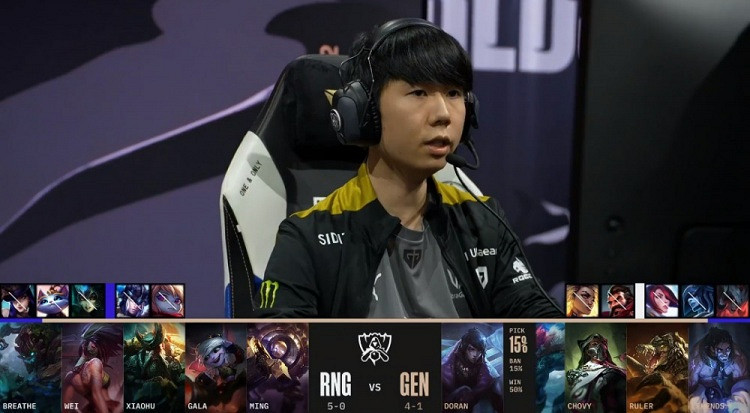 《英雄聯盟》S12小組賽戰報：RNG不敵GEN 雙方進行加賽
