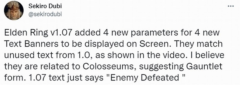 《艾爾登法環》新DLC或包括鬥獸場 新髮型等 《艾爾登法環》新DLC或包括鬥獸場 新髮型等