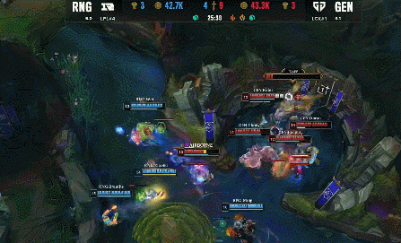 《英雄聯盟》S12小組賽戰報：RNG不敵GEN 雙方進行加賽