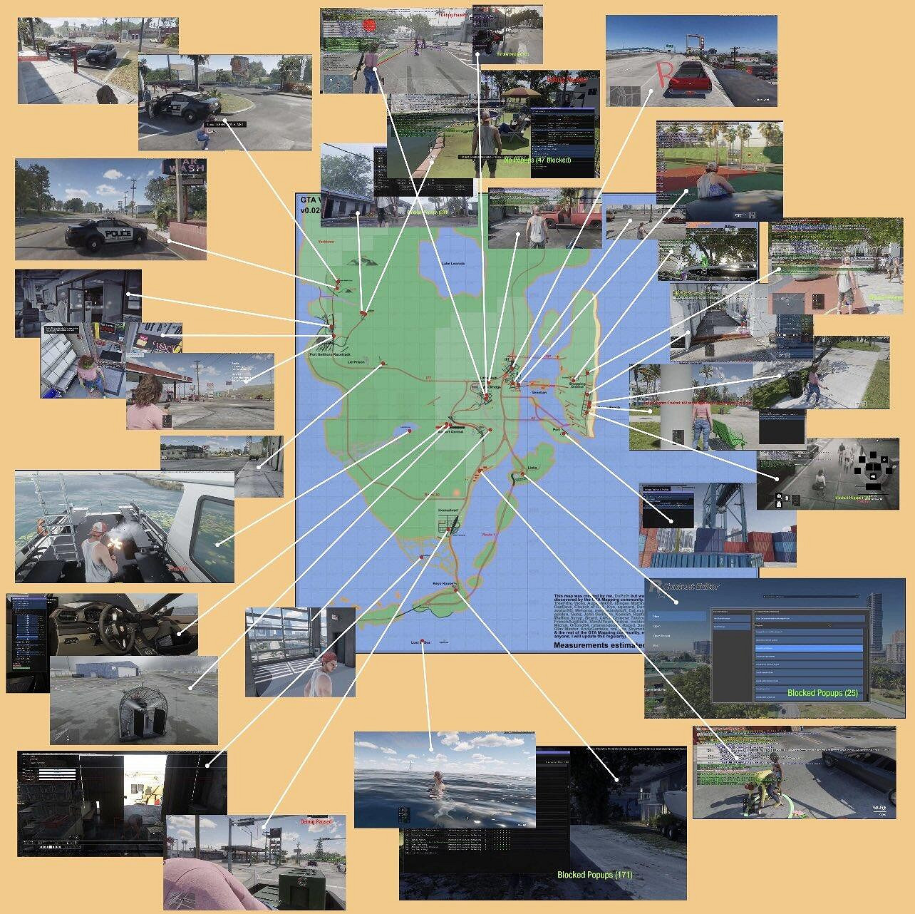 R星完美還原！《GTA6》車輛、地圖與現實的對比圖！