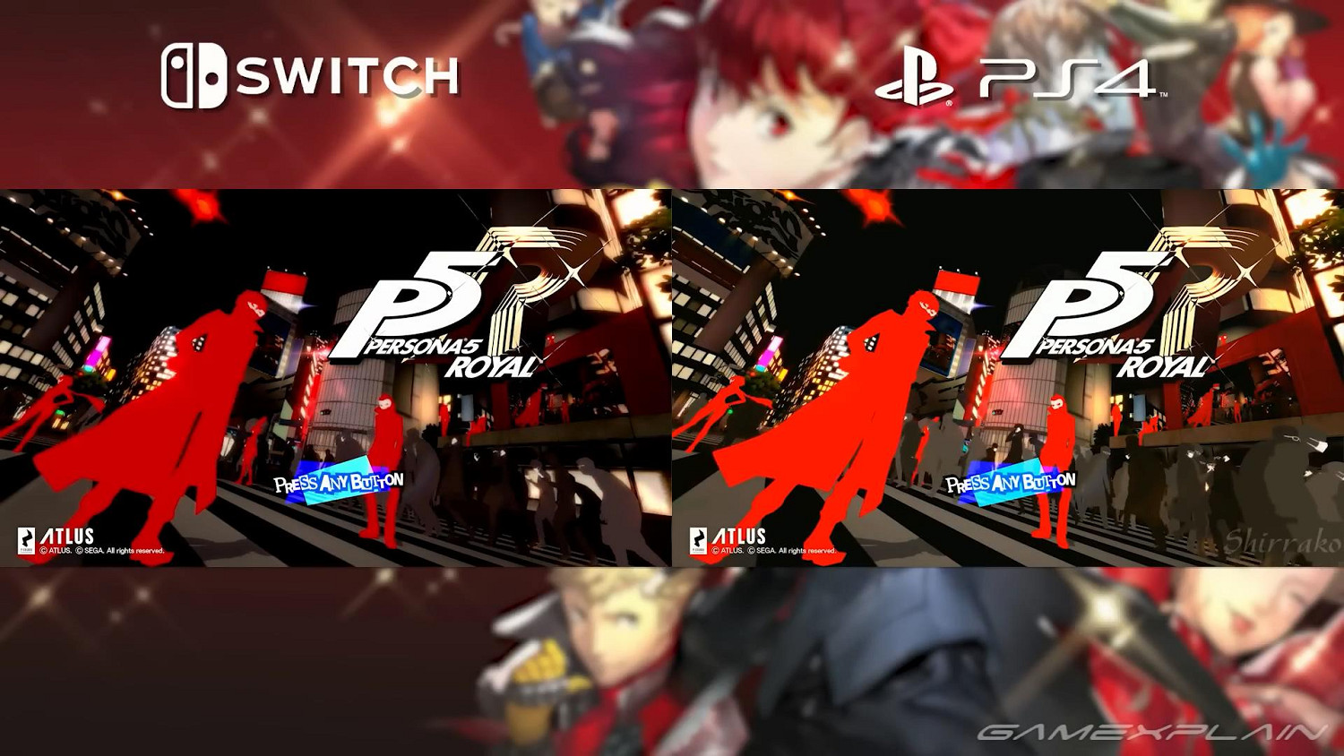 不糊!《女神異聞錄5 皇家版》PS4與Switch畫面對比 不糊!《女神異聞錄5 皇家版》PS4與Switch畫面對比