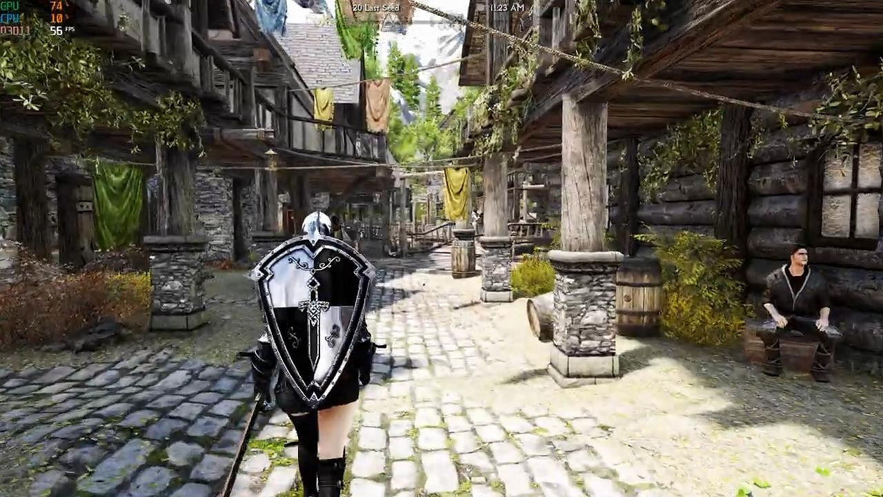 RTX4090運行《上古卷軸5》：開啟光追等，效果超驚豔