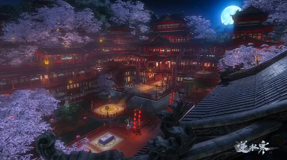 賽博桂花雨裡的水墨江南