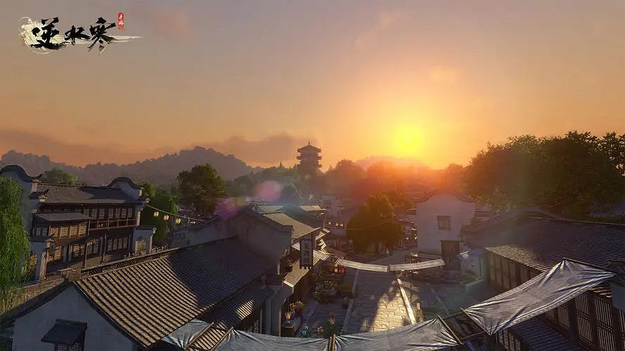 賽博桂花雨裡的水墨江南