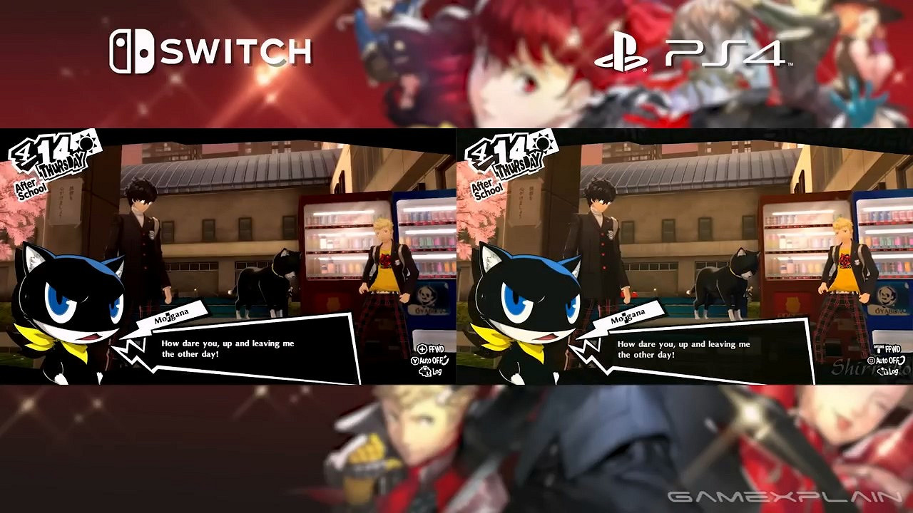 Switch對比PS4《女神異聞錄5R》解析度欠佳 Switch對比PS4《女神異聞錄5R》解析度欠佳