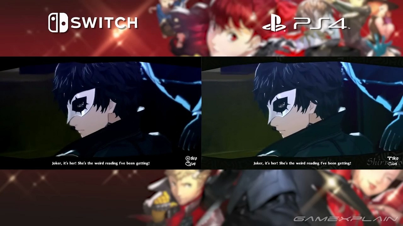 Switch對比PS4《女神異聞錄5R》解析度欠佳 Switch對比PS4《女神異聞錄5R》解析度欠佳